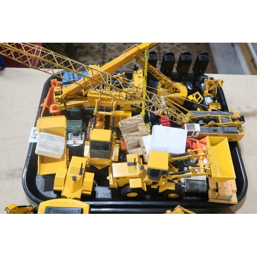 639 - A collection of diecast model construction vehicles, to include examples by Joal, Norscot, Siku and ... 