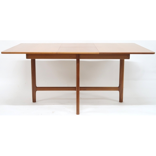 2104 - A MID 20TH CENTURY TEAK A.H MCINTOSH & CO LTD OF KIRKCALDY TEAK EXTENDING DINING TABLE AND SIX C... 