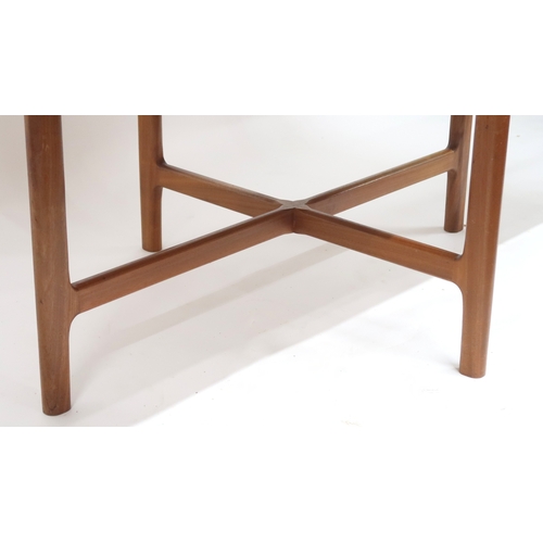 2104 - A MID 20TH CENTURY TEAK A.H MCINTOSH & CO LTD OF KIRKCALDY TEAK EXTENDING DINING TABLE AND SIX C... 