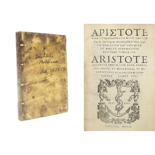 ARISTOTLE LIS PROBLEMATACum Alex. Aphrodis. Probl. et Mechanica