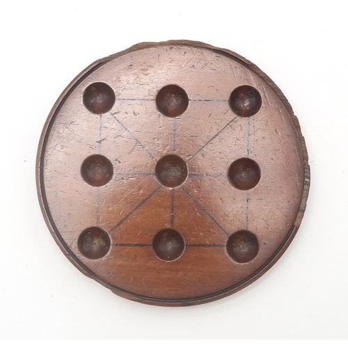 2641 - TWO NUMERICAL PUZZLES BY JAQUES, LONDONThe first for sixteen numbers, the mahogany board measuring a... 