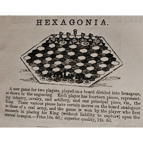 2647 - THE GAME OF HEXAGONIA BY JAQUES & SON, LONDONCirca-1860s, housed in a mahogany box, lacking one ... 
