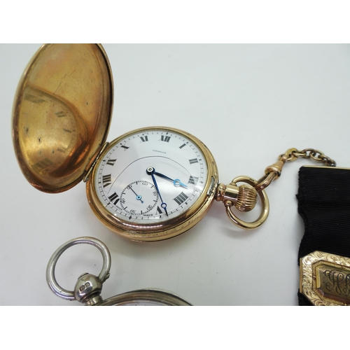 891 - Two Silver pocket watches, one marked Chester possibly 1896, for Alfred Henry Read, another silver e... 