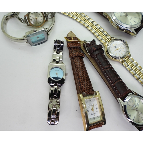 896 - Collection of wristwatches, to include models marked Sekonda, Imado, Timex and others...