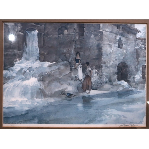 901 - WILLIAM RUSSELL FLINT (SCOTTISH 1880-1969) IN THE STUDIO Print multiple, signed lower righ... 