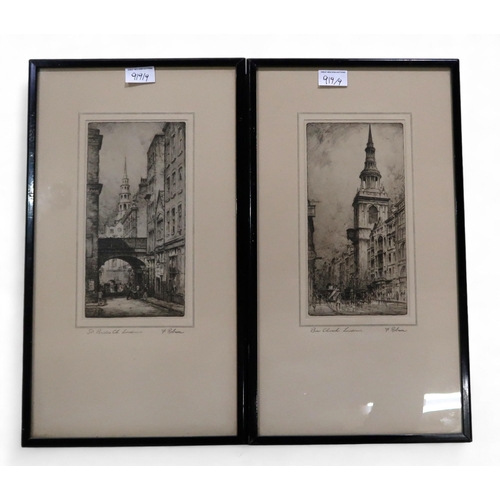 919 - Miscellaneous decorative architectural prints and drawings (9)