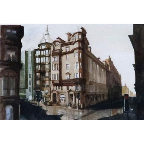 930 - EDDIE SLUDDEN (SCOTTISH CONTEMPORARY)HOPE ST GLASGOWWatercolour, signed lower right, 29 x 43cm (11.5... 