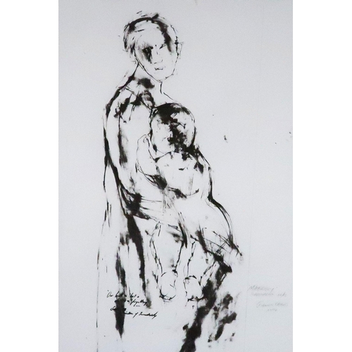 933 - JOYCE GUNN CAIRNS MBE (SCOTTISH CONTEMPORARY)MATERNITYScreenprint, and an etching by Joseph Davie (2... 