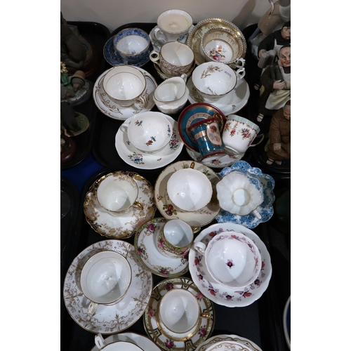 269 - A collection of cups and saucers including Paragon, Royal Worcester, Noritake, Aynsley and assorted ... 