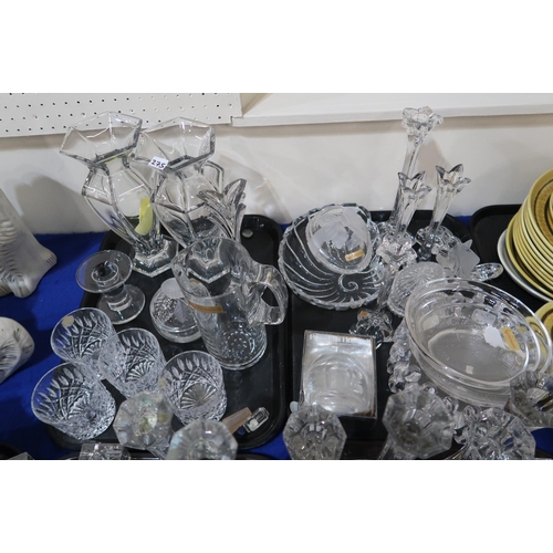 275 - A collection of Nachtmann and Kosta Boda glassware&nbsp; including candelabra, vases, bowls etc
