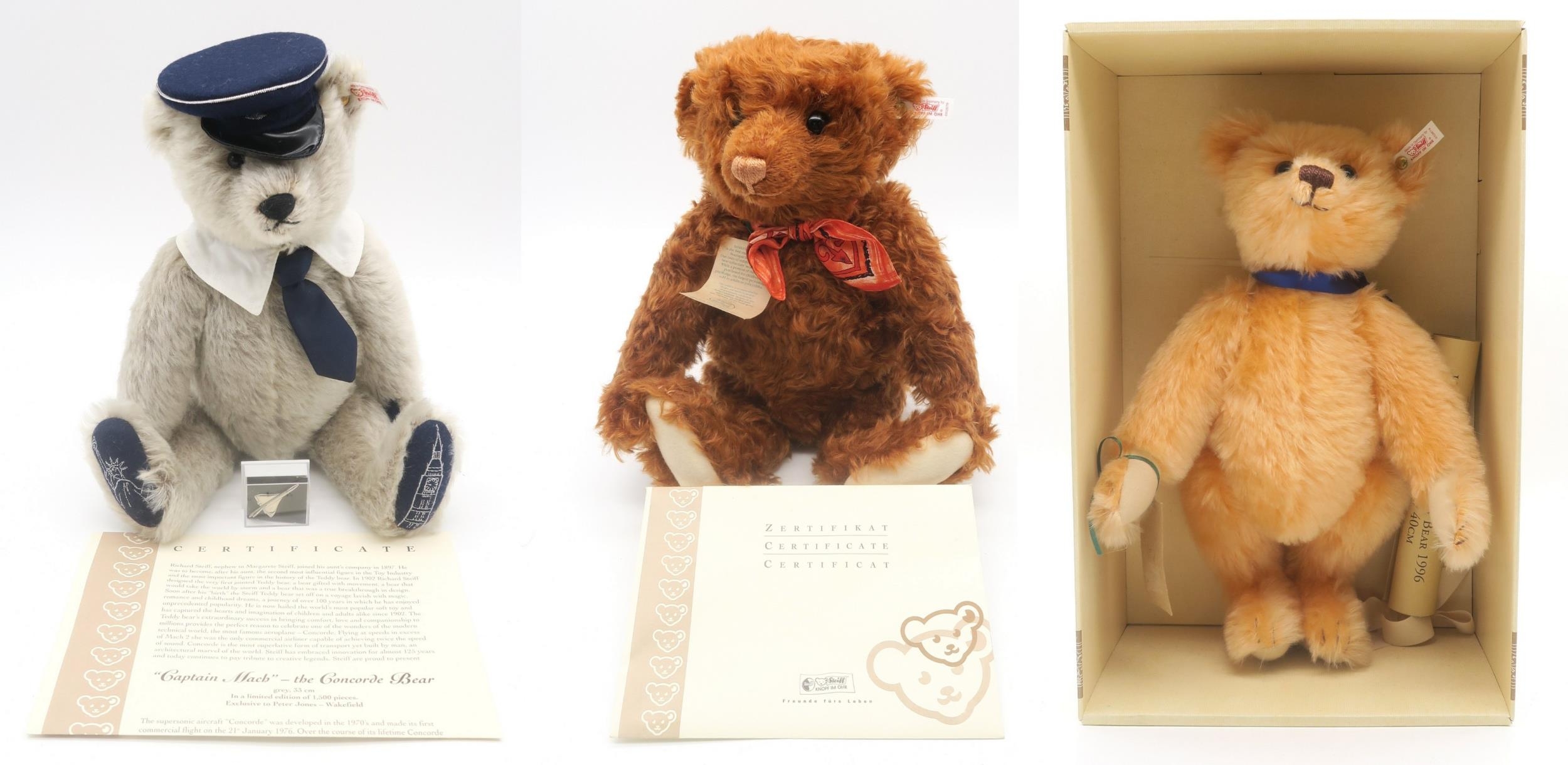 A Steiff Raffles 43cm bear, produced exclusively for Singapore