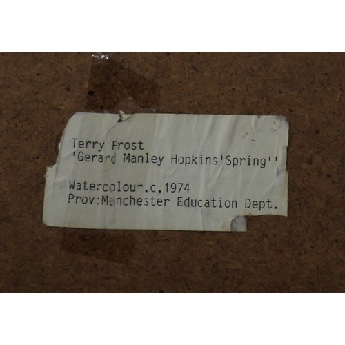 952 - IN THE MANNER OF TERRY FROSTGERALD MANLEY HOPKINS TEXTMixed media, 23 x 59cm (9 x 23