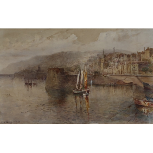 2972 - ETHEL S CHEESWRIGHT (BRITISH 1874-1977)ST PETER PORT GUERNSEYWatercolour, signed lower left, 27.5 x ... 