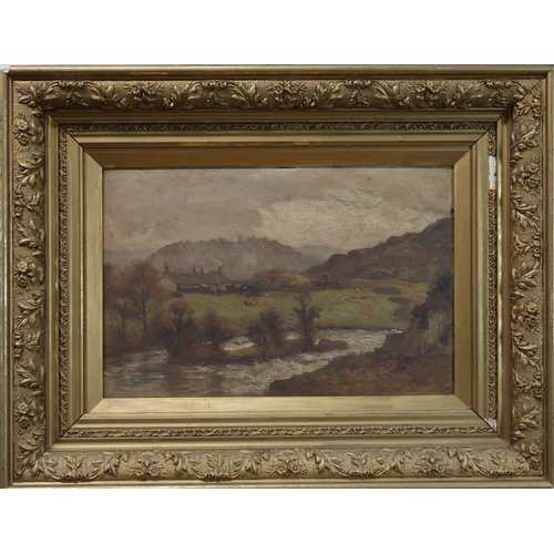 2975 - JAMES KINNEAR (SCOTTISH fl.1875-1917)THE FORTH AT AVENDALE/AVONDALEOil on board, signed lower right,... 