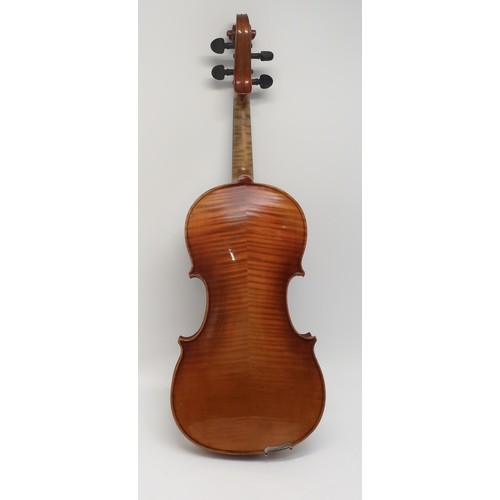 2656 - JOSEPH BASSIOTA two piece back Viola 39cm labelled to the interior Modele JOSEPH BASSIOT, Luthier 9 ... 
