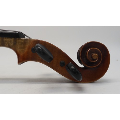 2656 - JOSEPH BASSIOTA two piece back Viola 39cm labelled to the interior Modele JOSEPH BASSIOT, Luthier 9 ... 