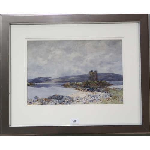 928 - ALEXANDER KELLOCK BROWN RI RSW ARSA RSA (SCOTTISH 1849-1922) CASTEL STALKER Watercolour, s... 