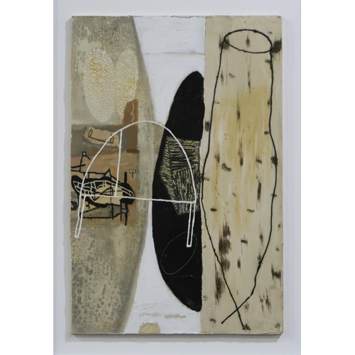 957 - LENNOX DUNBAR RSA (SCOTTISH b.1952) UNTITLED Mixed media, signed bottom right, dated 2006,... 