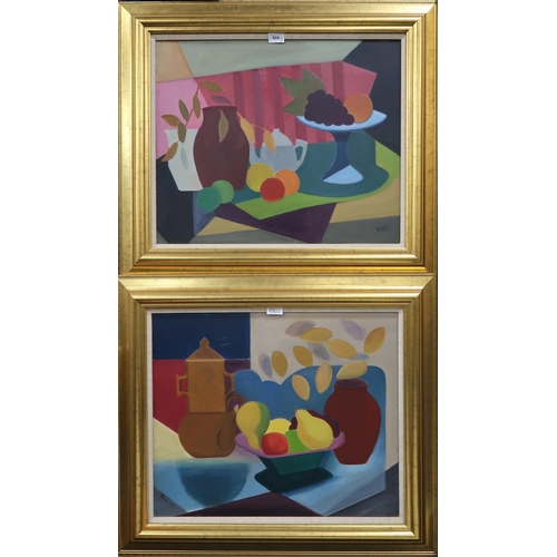 958 - CONTEMPORARY SCHOOL STILL LIFE WITH ORANGES Oil on board, signed lower right 'M. Mann', da... 