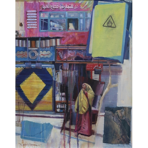 968 - DAVID MARTIN (CONTEMPORARY SCHOOL) CAIRO WILL NOT WAIT Oil on board, signed lower left, da... 