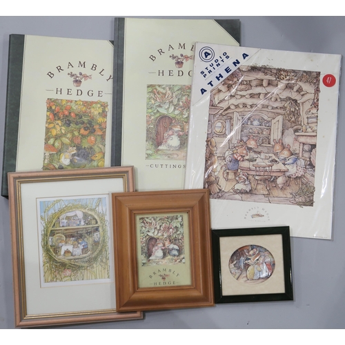 987 - A COLLECTION OF BRAMBLY HEDGE PRINTS (8)