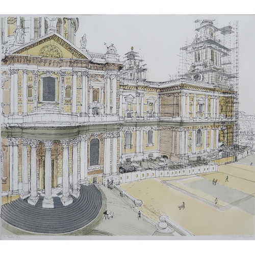 991 - SHEILA ROBINSON (ENGLISH 1925-1988) ST PAUL'S  Lithograph in colours, signed lower right, dated 1975... 