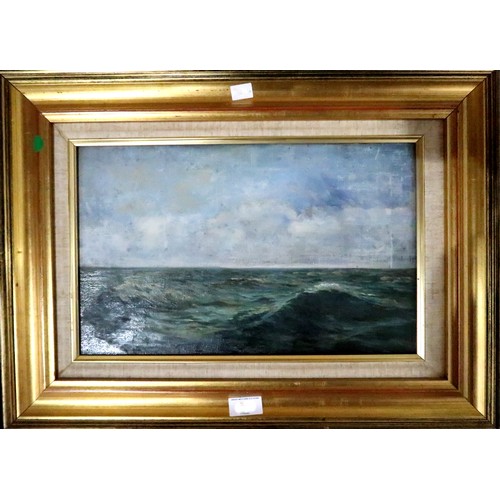 936 - 20th CENTURY SCHOOL SEASCAPE Oil on canvas, 24.5 x 39.5cm... 