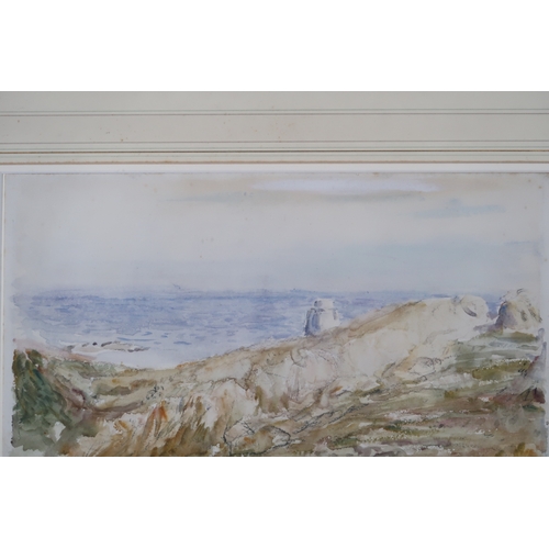 2981 - WILLIAM MCTAGGART RSA RSW (SCOTTISH 1835-1910)ON THE COAST (c1870s)Watercolour, studio stamp lower r... 