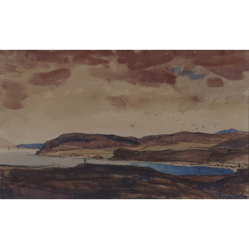 2991 - SIR DAVID YOUNG CAMERON RA RSA RWS RSW RE (SCOTTISH 1865-1945)GANAVAN, OBANWatercolour, signed lower... 