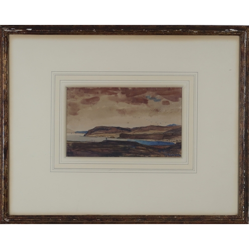 2991 - SIR DAVID YOUNG CAMERON RA RSA RWS RSW RE (SCOTTISH 1865-1945)GANAVAN, OBANWatercolour, signed lower... 