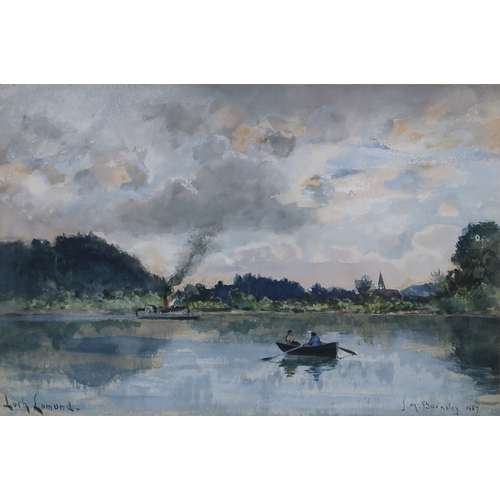 3007 - JAMES MACDONALD BARNSLEY (CANADIAN 1861-1929)LOCH LOMONDWatercolour and bodycolour, bearing signatur... 