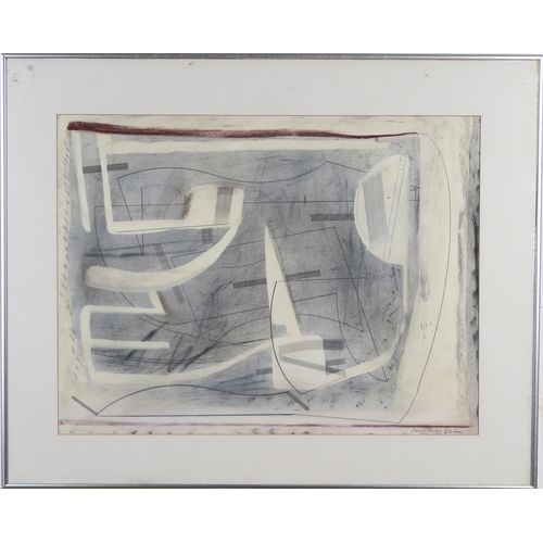 3032 - JONATHAN GIBBS (SCOTTISH B.1953)ABSTRACTMixed media, signed lower right, 39.5 x 52cm (15.5 x 20.5