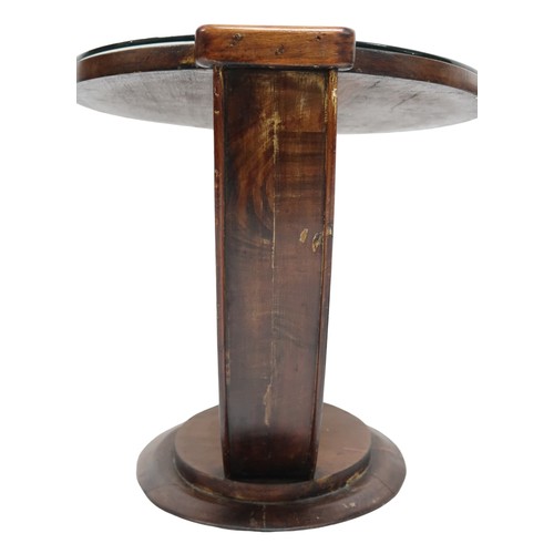 2034 - A PAIR OF EARLY 20TH CENTURY ART DECO OVAL TWO TIER SIDE TABLES purportedly of the RMS Queen Mary ea... 