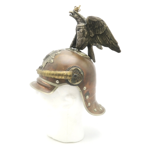 2610 - A REPRODUCTION IMPERIAL GERMAN PRUSSIAN GARDE DU CORPS PARADE HELMETThe tombak body with rivetted lo... 