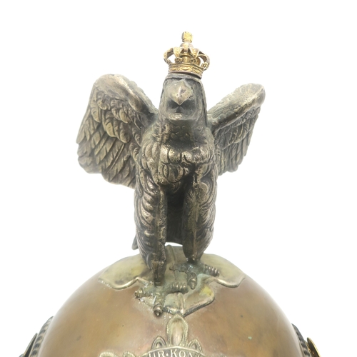2610 - A REPRODUCTION IMPERIAL GERMAN PRUSSIAN GARDE DU CORPS PARADE HELMETThe tombak body with rivetted lo... 