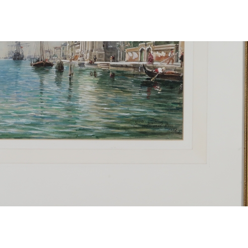 3038 - ARTHUR PERIGAL RSA RSW (SCOTTISH 1816-1884)GIUDECCA VENICEWatercolour with white heightening, signed... 