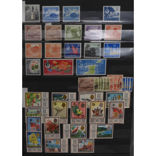 7008 - BRITISH COMMONWEALTHTRINIDAD AND TOBAGO stock sheets to include 4/d red and 4/d purple, 1/2d green, ... 