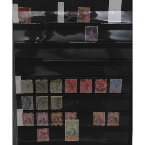 7008 - BRITISH COMMONWEALTHTRINIDAD AND TOBAGO stock sheets to include 4/d red and 4/d purple, 1/2d green, ... 