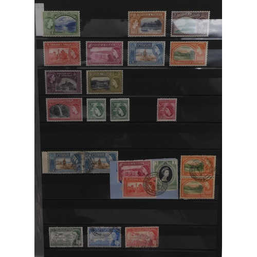 7008 - BRITISH COMMONWEALTHTRINIDAD AND TOBAGO stock sheets to include 4/d red and 4/d purple, 1/2d green, ... 