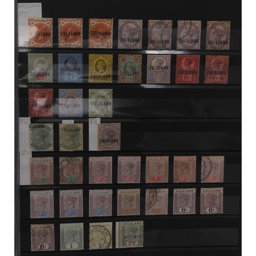 7018 - SOUTH AFRICAN STATES to include 9 Cape Triangles in mixed condition, 1902 set x 2 mint, various GRIQ... 