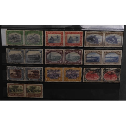 7022 - BRITISH AFRICA a stock book with multiple varieties to include SOUTH AFRICA 1925 and 1929 air sets, ... 