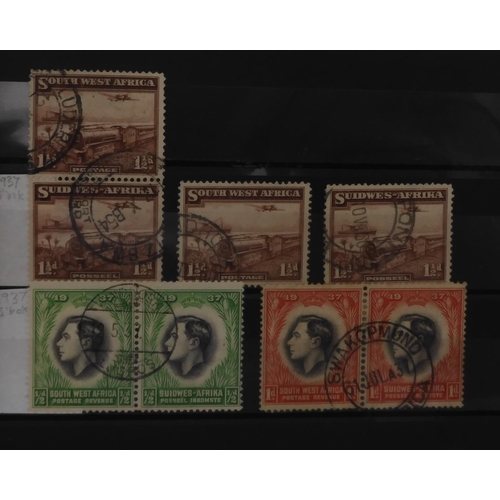 7022 - BRITISH AFRICA a stock book with multiple varieties to include SOUTH AFRICA 1925 and 1929 air sets, ... 