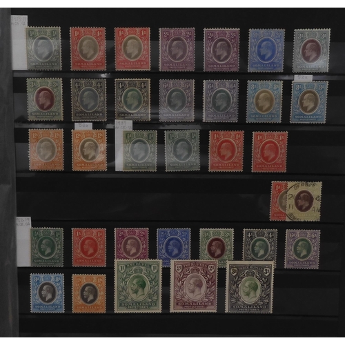 7024 - BRITISH COMMONWEALTHSINGAPORE 1948 sets both perfs mint, 1955 set plus later, and SOMALILAND 1904 se... 