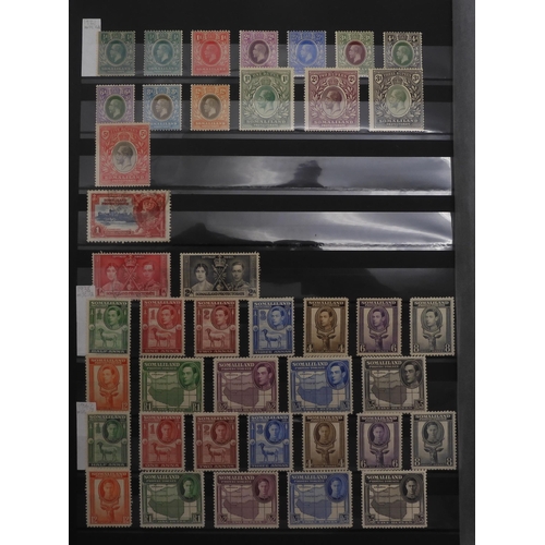 7024 - BRITISH COMMONWEALTHSINGAPORE 1948 sets both perfs mint, 1955 set plus later, and SOMALILAND 1904 se... 