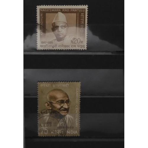 7039 - BRITISH COMMONWEALTHINDIA a collection on stock sheets to include 2 x 1 anna imperf, 4 annas cut to ... 