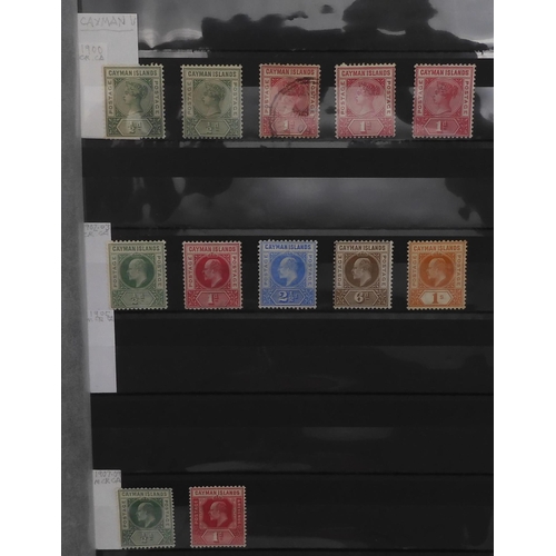 7042 - BRITISH COMMONWEALTHCAYMAN ISLANDS a collection in stock sheets to include 1902 set mint, 1912 set m... 