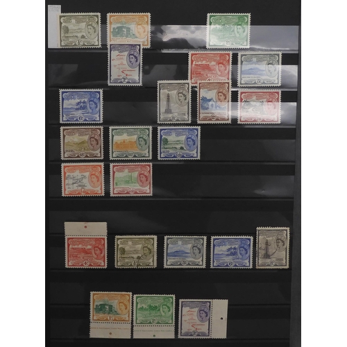 7047 - BRITISH COMMONWEALTH ISLAND STATES a collection on stock sheets ST. HELENA sg1 imperf used, sg4 impe... 