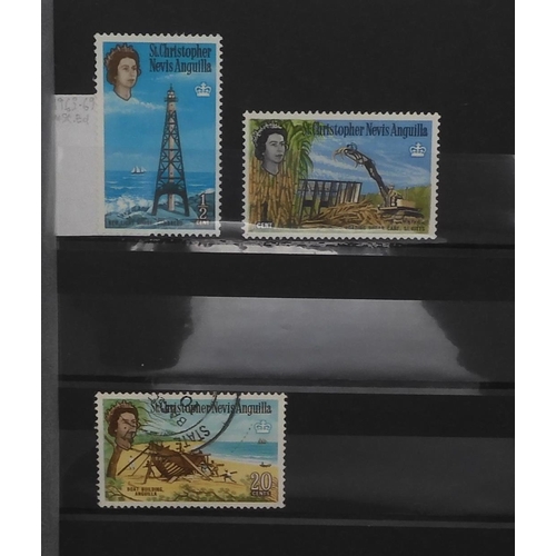 7047 - BRITISH COMMONWEALTH ISLAND STATES a collection on stock sheets ST. HELENA sg1 imperf used, sg4 impe... 