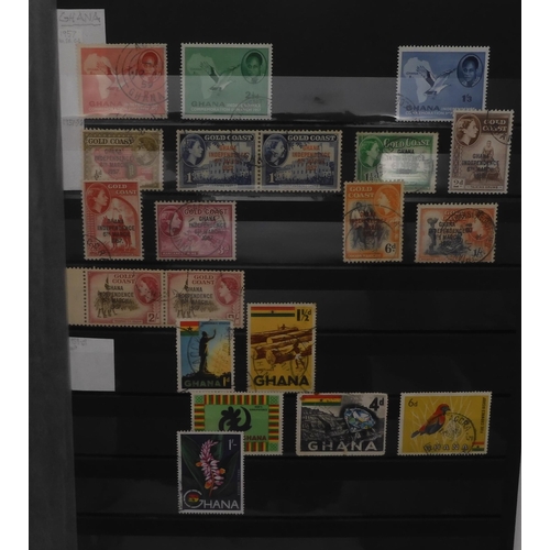 7053 - BRITISH COMMONWEALTH GAMBIA a fairly comprehensive collection in stock sheets to include sg5w used, ... 