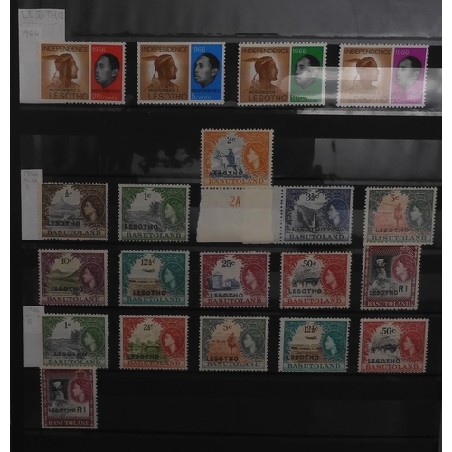 7055 - BRITISH COMMONWEALTH AFRICA an excellent collection on stock sheets to include GOLD COAST sg20 used,... 